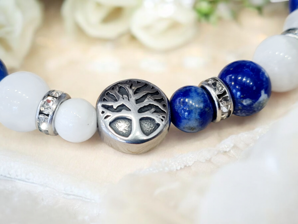 Bracelet lapis lazuli et pierre de lune